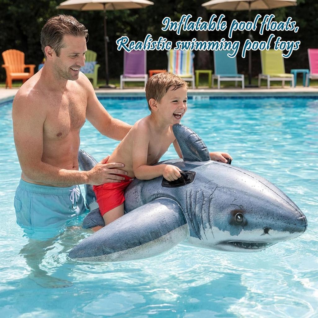 Inflatable Pool Float, Realistic Pool Toy With Handles, Summer Water Floats For Adults & Kids, Beach & Pool Party Decorations