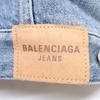 BALENCIAGA Domestic regular 657603 TJW73 Tiger Boa Distressed Denim Jacket 42 blueUsed