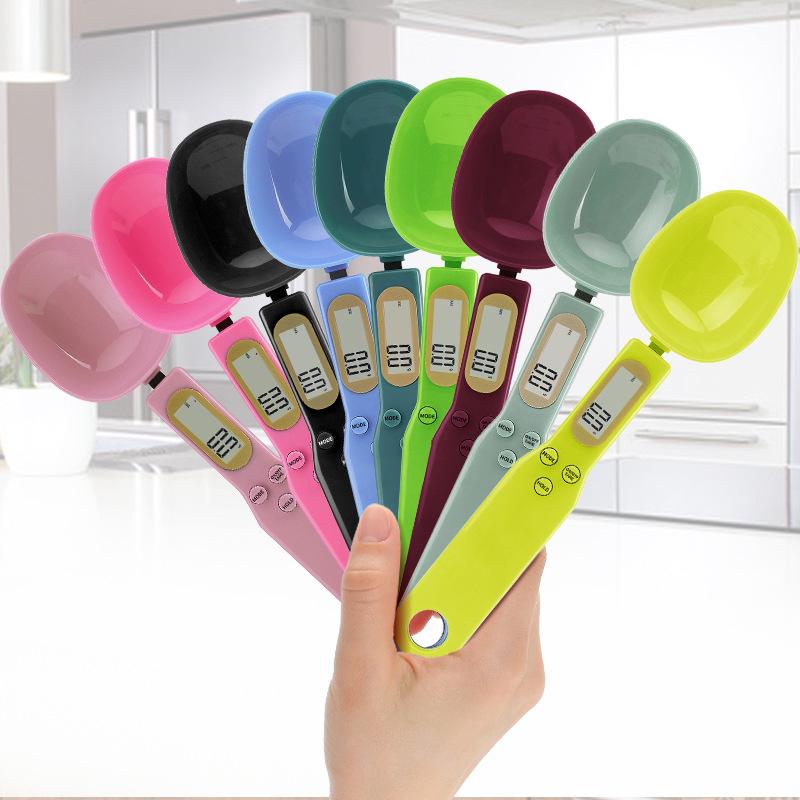 Přenosná přesná odměrka s váhou 0,1 g na léky a kuchyňské přísady