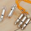 Metal Referee Whistle With Lanyard Neck Rope Cord Emergency Security Outdoortrainning Whistle 1Pc