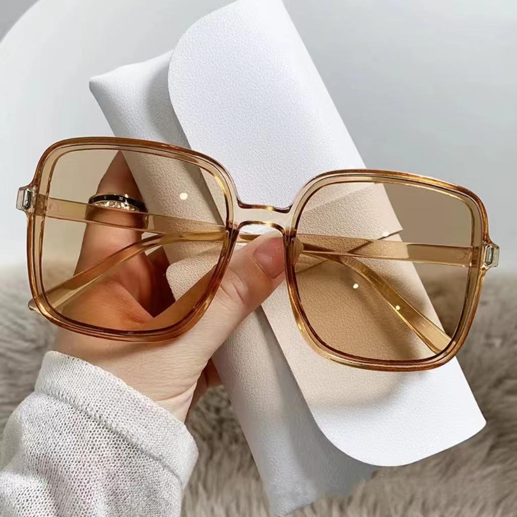 New Oversized Rectangle Sunglasses Women Men Vintage Square Sun Glasses UV400 Protection Fashion Eyewear