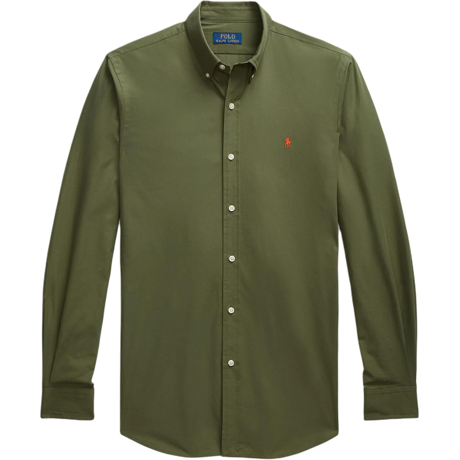 

Polo Ralph Lauren Logo Print Polo Shirt Men Shirts Green 710929348-005 S