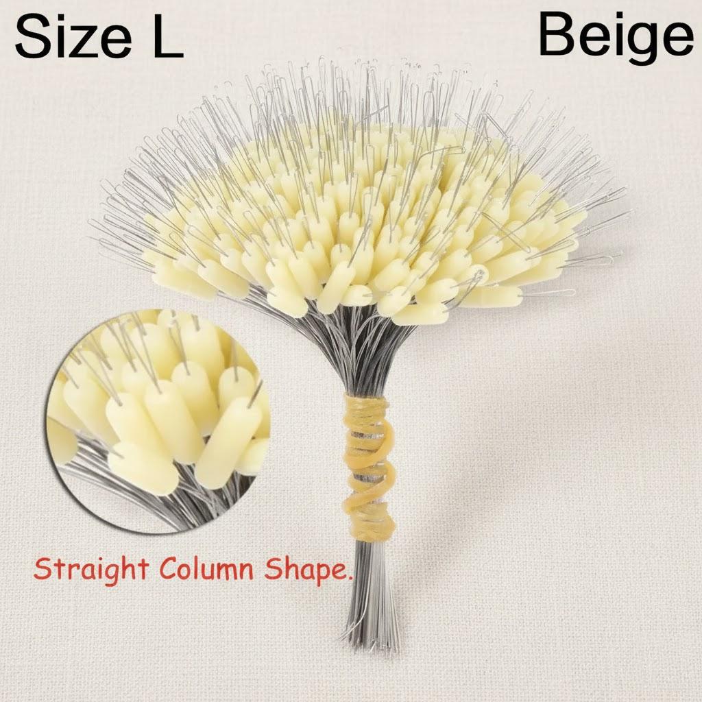 300Pcs Silicon Space Bean Fishing Float Resistant Anti-Strand Fish Line Spacebean Fishing Tackle Accessories