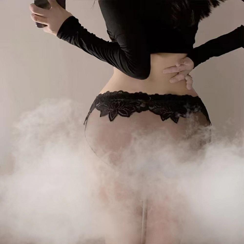 Perspective Mesh Ultra-thin Panties Women's Sexy Lace Temptation Low Waist Seamless Hot Women's Briefs