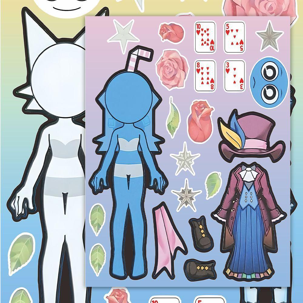 612 Blatt Sprunkie Sticker Gestalte Deine Eigenen Sprunkie Sticker Gesicht Gestalten Sticker Kinder Cartoon Diy Partyzubehör Bastelbedarf