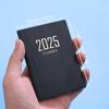 A7 Thick Paper Notebook Faux Leather Cover No Ink Bleeding 2025 Planner Ink-resistant Paper Planner
