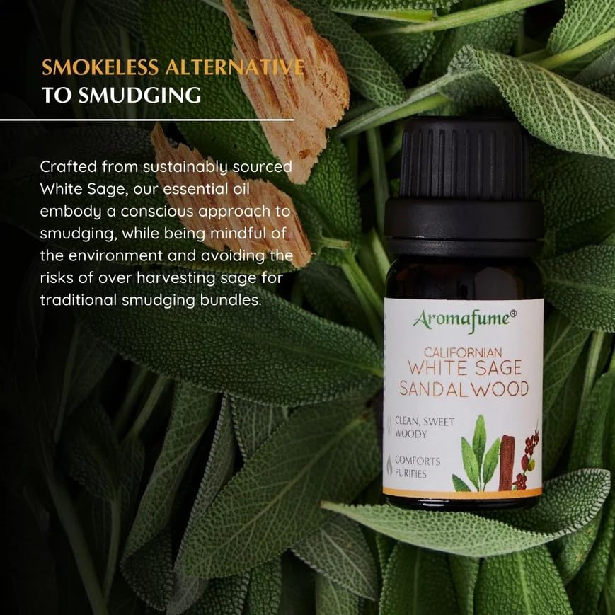 White Sage & Sandalwood Ätherisches Öl Diffusor Mischung von Aromafume | 10ml