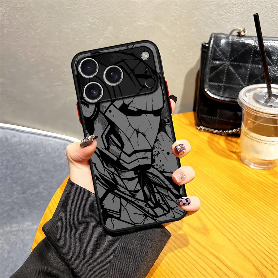 Marvel Deadpool Ironman Case for iPhone 17 Pro Max 14 XS XR 11 15 12 7 8 SE 16 Plus Air 13 Mini 17e Back Phone Cover