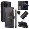 For iPhone 16e 16 15 14 13 12 11 Pro Max 16 Plus Wallet Case, RFID Blocking Case Kickstand Flip Cover Wrist Strap Card Holder