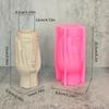 Vase Mould Concrete Flowerpots Silicone Molds Abstract Art Face Shaped DIY Succulent Pot Moulds DIY Table Decorations