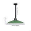 Green Enamel Rustic Lamp Waterproof Metal Cover Light Dustproof Retro Gooseneck Wall Sconce