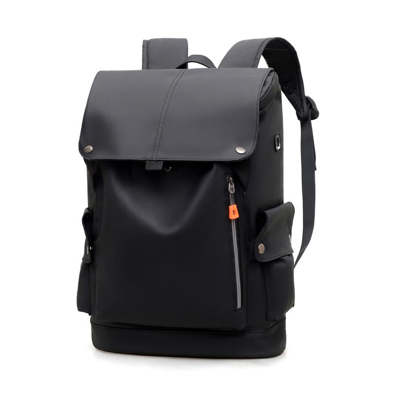 Minimalist Waterproof Backpack with Front Zipper Pocket Laptop Compartment Men's and Women's Urban Style Bag