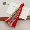 Handwoven Cotton Tassel Keychain - Handmade DIY Jewelry Bag Charm