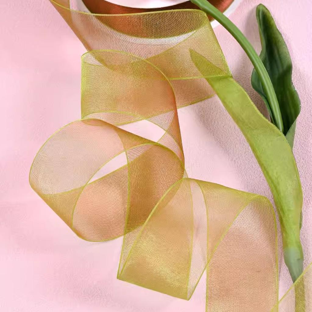 5 Yards Sheer Chiffon Ribbon Suitable for Gift Wrapping, Wedding Decor, Home Decor, Girl Hair Accessories Handmade DIY