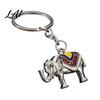Animal Decorative Accessory Zinc Alloy Elephant Keychain Car Key Ring Holder Lightweight Keychain Pendant Handbags Backpacks Charm for Men