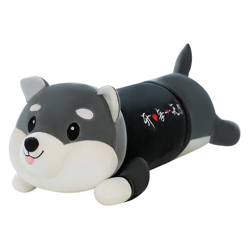 Cute husky plush pillow doll toy, leg pillow, nap artifact, bedside ornament, birthday gift.