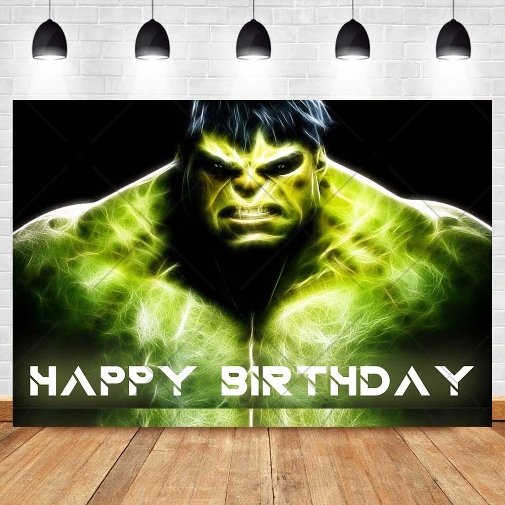 Supereroe Hulk Avengers tema personalizzabile festa di compleanno per bambini ragazzo sfondo decorazione stanza poster studio fotografico oggetti di scena