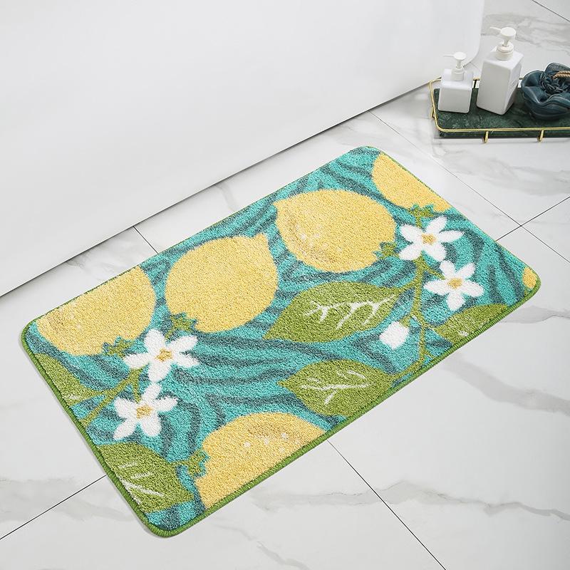 Mata podłogowa do łazienki druk atramentowy z mikrofibry łazienka chłonna mata do stóp wycieraczka do butów do sypialni mata antypoślizgowa uciekający dywan