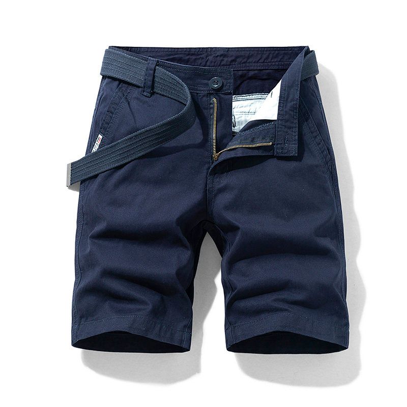 Export Export Tail Goods Multi-Pocket Pure Cotton Workwear Shorts Summer Men's Plus Size Loose Casual Straight-Leg Half Length Middle Pants