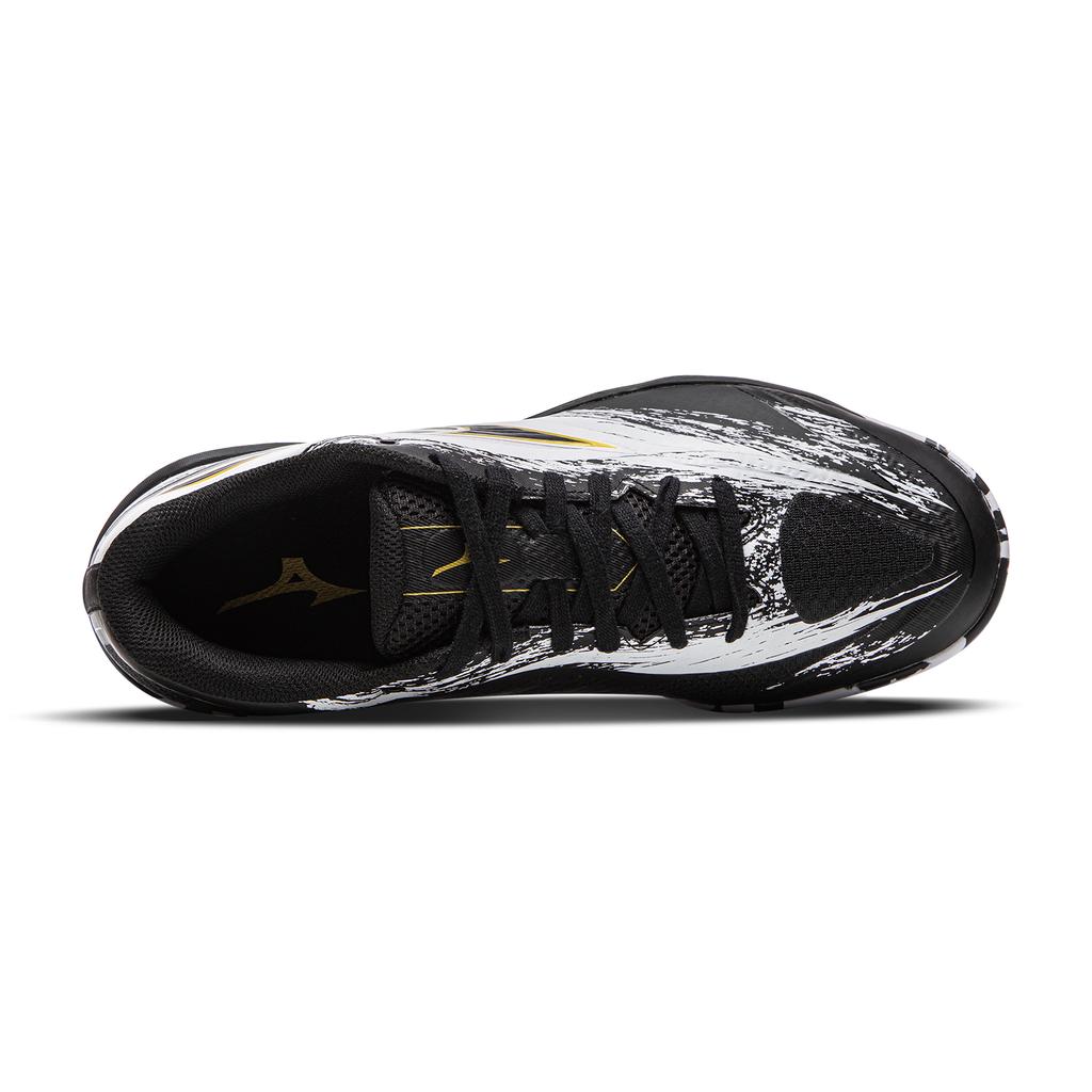 Mizuno Wave Medal 8 Comfortable Fit Low Top Table Tennis Shoes Unisex Sneaker White Black 81GA258212