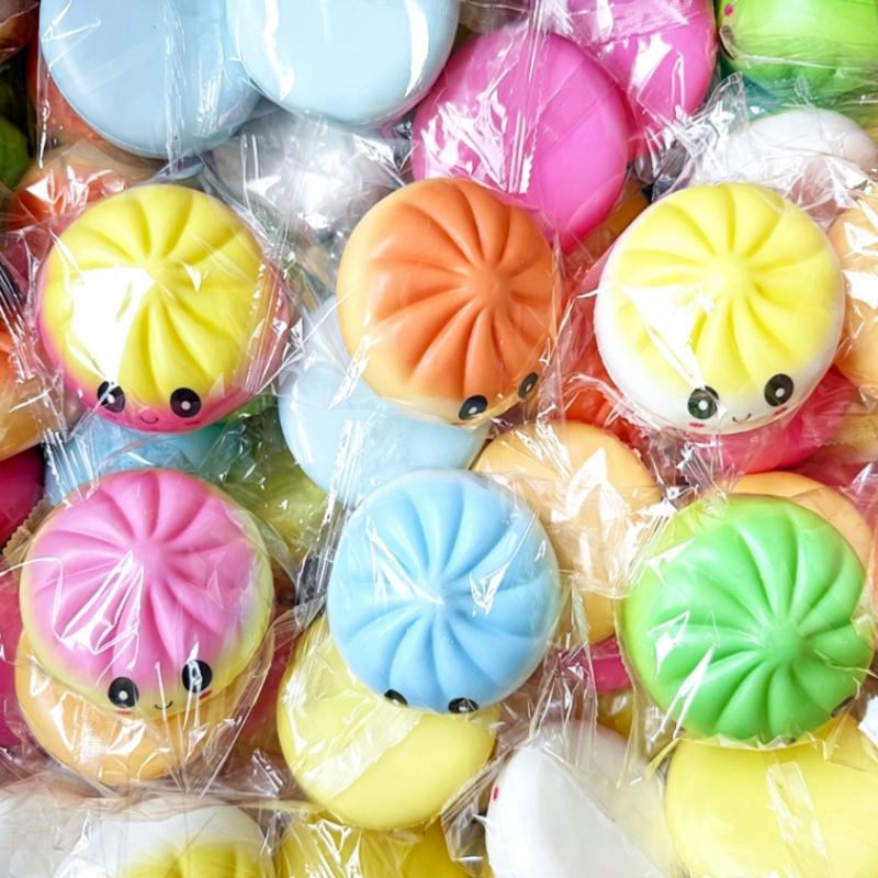 Cute Steamed Bun Soft Rebound Squeeze Toy Soft Slow Rising Adults Stress Relief Sensory Toy Gifts Home Office