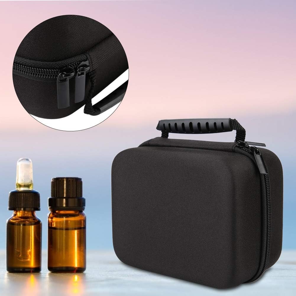 Essential Oil Carrying Case, Double Layer Oil Bag, Eva Storage, Portable Carry Case Bottle Holder Organizer Hand Bag