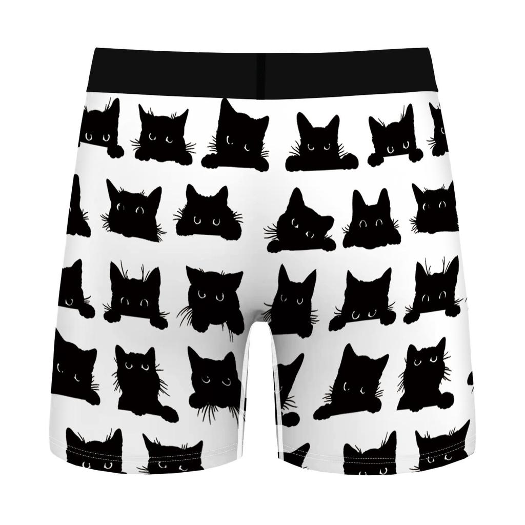 Vánoční digitální tisk Prodyšné přiléhavé pánské spodky Pohodlné boxerky