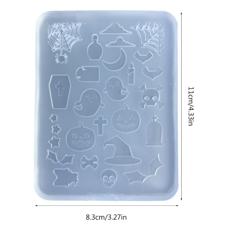 Pumpkin Skull Quicksand Silicone Mold Epoxy Resin Casting Mold Pendant Jewelry Keychain Decoration  Craft Making