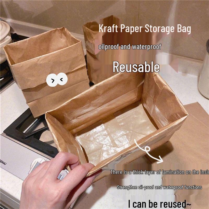 New Arrival: Kraft Paper Bags for Student Desktop & Dorm Storage, Free Shipping