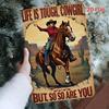 Cowboy Wild West Retro Metall Wandkunst Schild Heimdekor 20x30cm