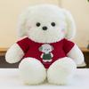 Teddy Cartoon Sweater Dog Plush Cuddly Sleeping Pillow Bow Tie Gift Kids For