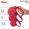 Flexi New Classic Tape XS (Under 12kg), 3m, Red [Dog Lead]