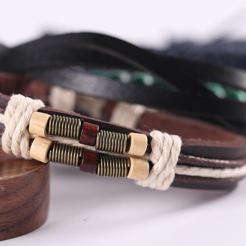 New multi-layer ethnic style bracelet set retro street photography trendy bracelet combination European and American cross-border bracelet wholesale