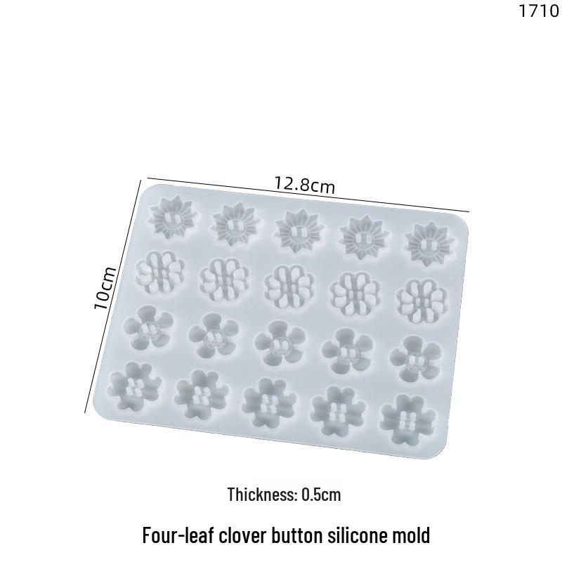 Poppy Silicone Molds for DIY Resin Crafts - Flowers, Fruits, Animals, Crown, Bow Knot, Buttons
