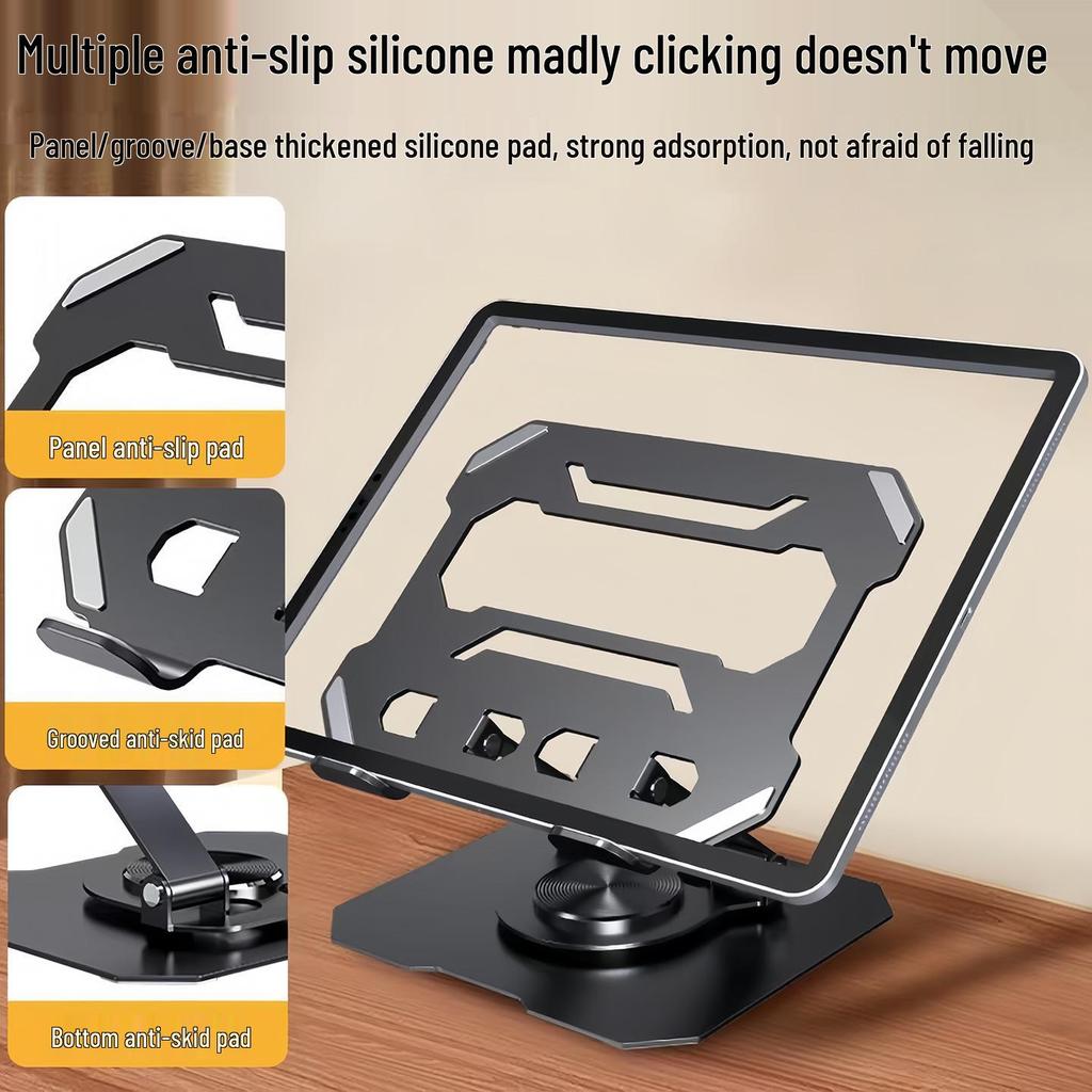 Suporte de Mesa Rotativo de Metal para Tablet e iPad - Suporte Universal para Telefone para Jogos e Aprendizagem