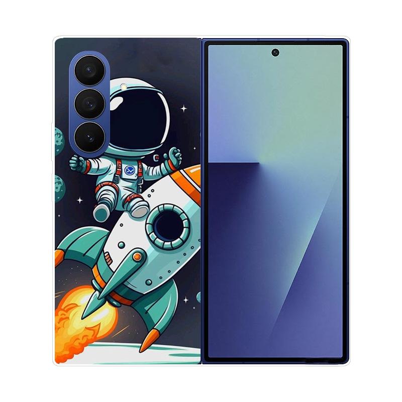 For Samsung Galaxy Z Fold7 Fold 7 Phone Case astronaut Hard PC Back Cover For Galaxy Z FOLD 7 Funda Shockproof Protective Coque