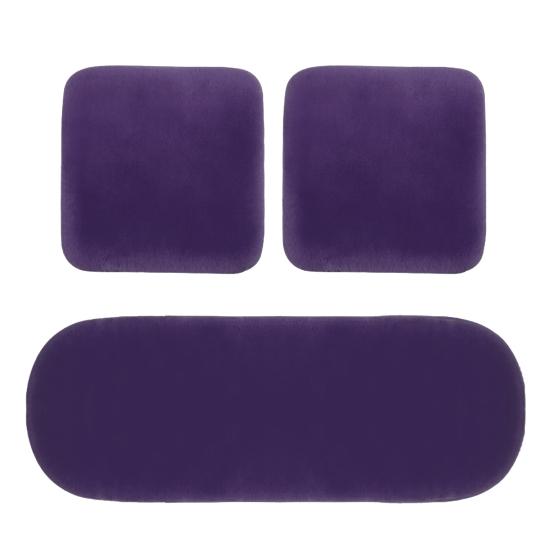 3 sztuk/zestaw zimowe pluszowe ciepłe antypoślizgowe poduszki na przednie tylne siedzenie samochodu zestaw poszewek