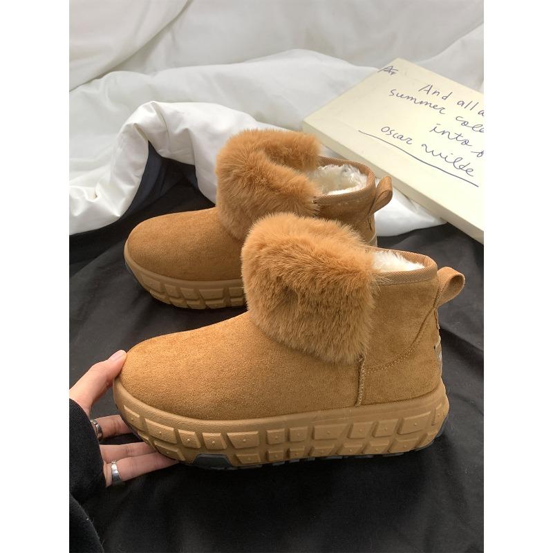 Winter New Platform Snow Boots Women's Plush Shoes Cotton Shoes 1376