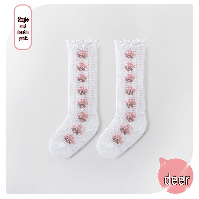 2023 Summer Baby Knee-High Mesh Socks: Anti-Mosquito, Airy, Over-the-Knee Design for Newborns
