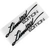 1 Pair 16cm Long LIMITED EDITION Reflective Car Stickers Motorcycle Moto Body Helmet Windshield Accessories Decals For BMW Honda