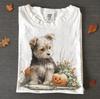 Labrador Halloween Shirt, Lab Puppy Pumpkin Tee, Cute Fall Dog Lover Comfort Colors T-Shirt, Autumn Dog Mom Gift