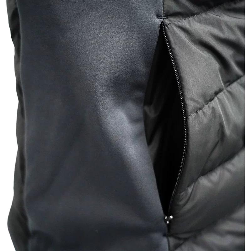 Anta Logo Print Stand Collar Straight Cut Warm Down Jacket Men Outerwear Black 462340108-1