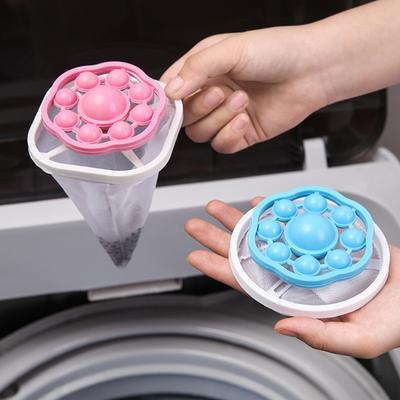 6Pcs Schwimm Haar Filter Waschmaschine Wiederverwendbare Lint Trap Haar Catcher Haar
