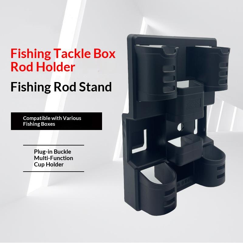 Fishing Box Pole Bracket Subbox Upright Pole Cylinder Double Pole Inserting Device Fishing Gear Pole Hanging Tube