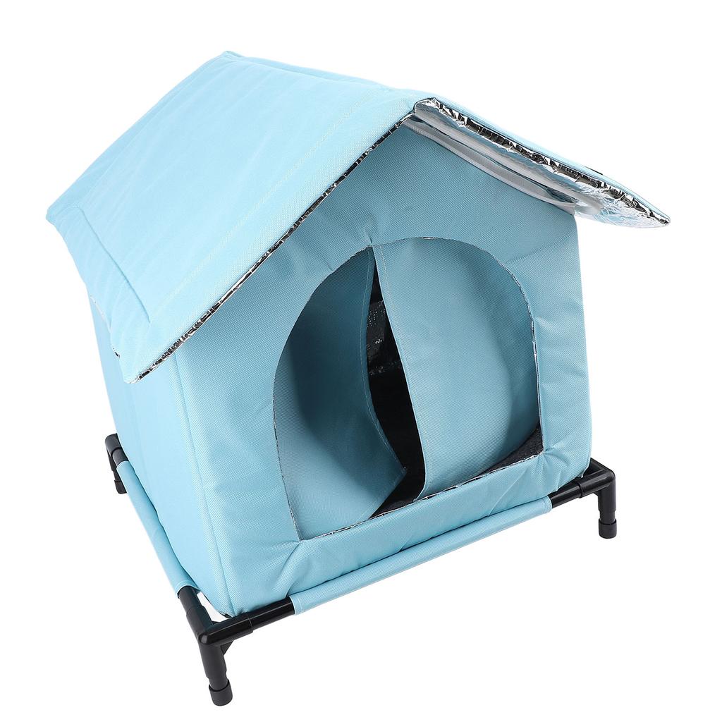 Outdoor Cat House Winter Warm Water Resistant Rainproof Large Space All Seasons   Enclosed Tent Insulated Shelter for Stray Cat