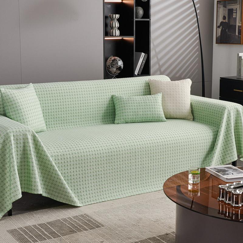 Summer Ice Silk Sofa Towel Sofa Cover Sofa Slipcover All-Inclusive Universal Cover Sofa Cushion a Whole Piece Full Covered Sofa Cover