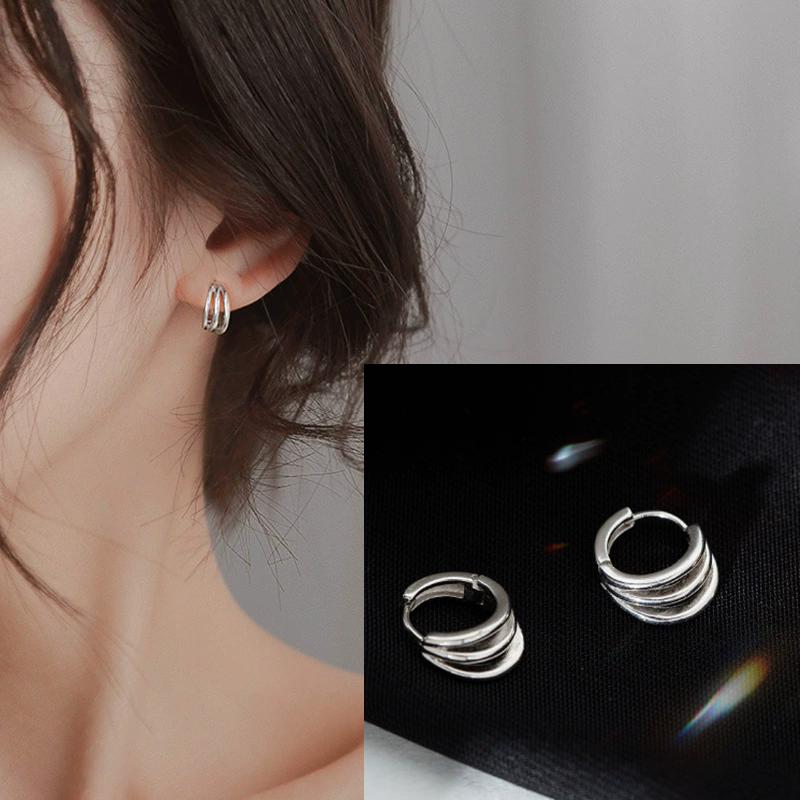 925 Silver Star Earring for Women Girl Simple Tassels Chain Fashion Office Jewelry Gift