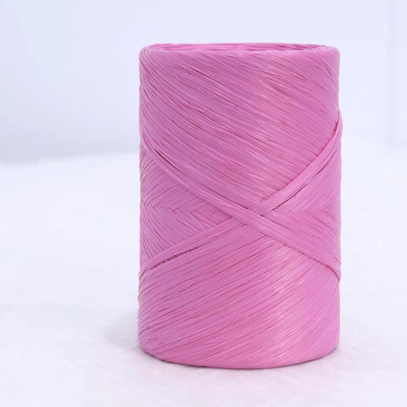 Raffia Straw Yarn 14 Colors 150m Lightweight Knitting Thread for Hand Crochet Beach Hat Travel Craft Projects