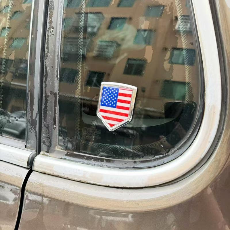 Metal Car Emblems of National Flags 3D National Flag Car Stickers Cross-border Mini Flag Badges