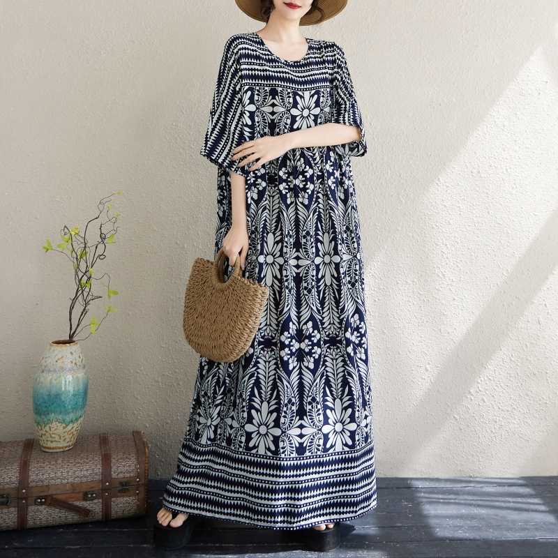 New Women's Loose Bohemian Artistic Dress